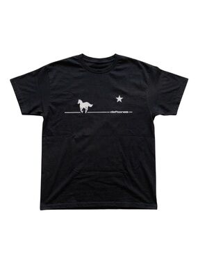 Mens Black Logo T-Shirt - Star & Horse Graphic